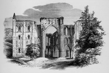Kor, fra nord, Rievaulx Abbey, c1880, 1897