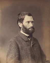 [Bearded Man in Tweed Jacket], tidlig på 1860-tallet.