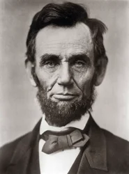 Portrett av Abraham Lincoln - Portrett av Abraham Lincoln (1809-1865) 16. president i USA. Foto av Alexander Gardner