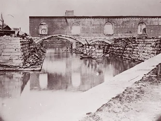 Ruiner nær Canal Basin, Richmond, 1865.