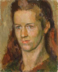 Portrett av Anne Olivier Popham (senere fru Quentin Bell) 1939