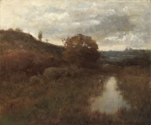 Høstlandskap og basseng