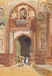 Agra Fort - Inne i Delhi-porten, c1880 1905.