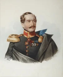 Portrett av grev Dmitri Alexeevich Shcherbatov 1818-1881, 1849