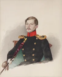 Portrett av Vasily Vasilievich Engelhardt 1814-1868, 1839-1840