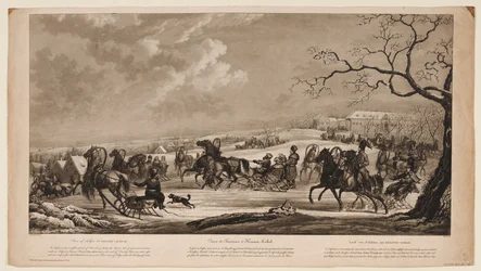 Kjelkeløp ved Krasny Kabachok Little Red Tavern, 1814