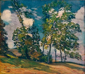 En vindfull dag, c1906