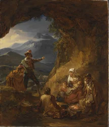 Banditter som går inn i en hyrdes bolig, 1823