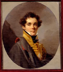 Portrett av grev Vasily Olsufyev (1796-1858). Maleri av Alexander (Alexandre) Molinari (1772-1831), olje på lerret
