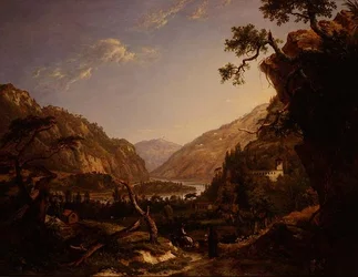 Rocky River Landskap i Tyrol