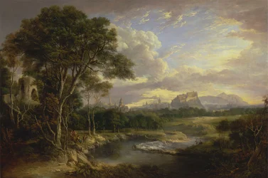 Utsikt over byen Edinburgh, ca. 1822.