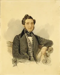 Portrett av Nikolai Mikhailovich Donaurov 1806-1849, 1830-tallet