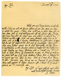 Brev fra Alexander Pope til Charles Montagu, 3. desember 1714.