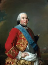 Portrett av Louis Philippe I (1725-1785), hertugen av Orleans dit Le Gros - Maleri av Alexander (Alexandre) Roslin (1718-1793), ca 1770 - Olje på lerret - Nationalmuseum Stockholm