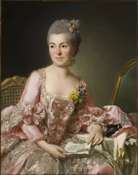 Portrett av Marie-Suzanne Giroust, Madame Roslin, 1734-1772, 1770
