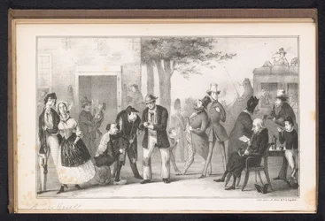 Tegneserie i Leiden studentalmanakk, 1843 Nikotinurten (tittel på objekt)