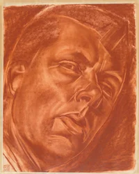 Portrett av Boris Grigoriev 1886-1939, 1922.