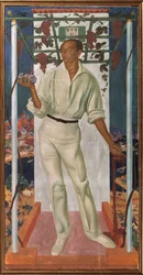 Portrett av den meksikanske kunstneren Roberto Montenegro Nervo 1887-1968, 1915