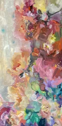 Levende, abstrakte blomster
