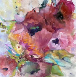 Et levende blomsterinntrykk