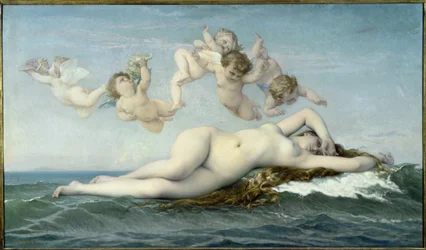 The Birth of Venus - oil on canvas