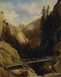 Ved Handeck-fossen, 1842-43