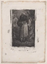 Gammel tiggerkvinne, 1833-38.