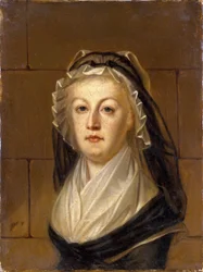 Marie Antoinette ved Conciergerie, ca. 1793.