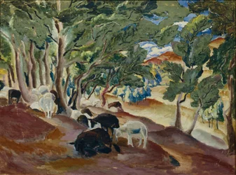 Korolkovskiye Dachas. Sauer i kanten av skogen, 1918
