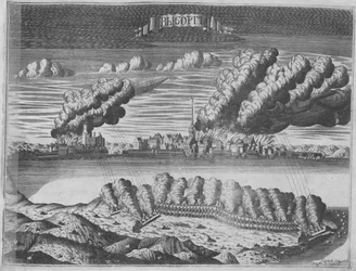 Utsikt over beleiringen av Viborg 13. juni 1710, 1715