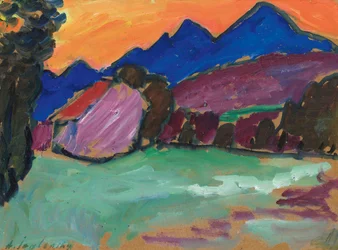 Rød kveld - Blue Mountains, ca. 1910.