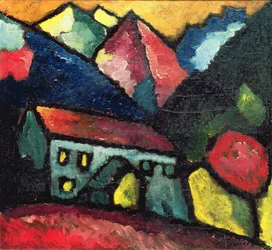 Et hus i fjellene, ca. 1912