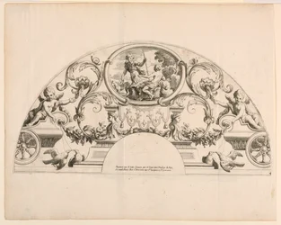 Vifteblader, tredje og fjerde plate av settet, "Divers Desseins de grands Fans, Encrans, et autres Ornamens, invented et engraved par Nicolas Loire"