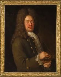 Portrett av Simon Harcourt, 1. Viscount Harcourt 1661-1727, første tredjedel av 1700-tallet.