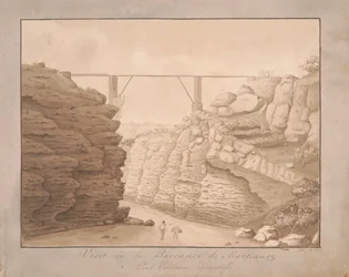 Utsikt i Barranco de Martianez, Port Orotava, Tenerife, sørover