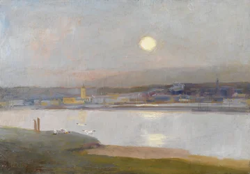 Måneoppgang over Hayle, fra Lelant, ca. 1892