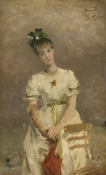 Ung kvinne ved havet, 1886