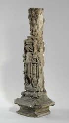 En av 9 maquetter for Sam Wilson Chimneypiece, ca. 1908-14 (gips og skjellakk)