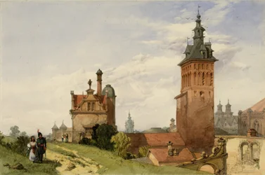 En utsikt nær Moskva, 1836 (wc på papir)