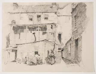 Mandag morgen i Charlestown, ca. 1877–1922 (blyant)