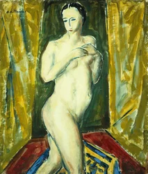 Stående naken, ca. 1927-28 (gouache om bord)