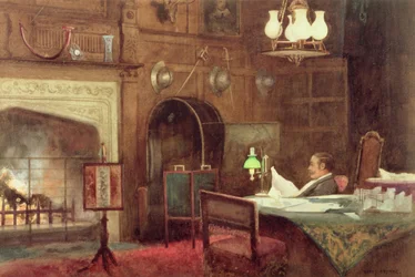 Interiør i en panelhall
