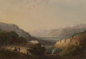 Fjernt utsyn over innsjøen (Vindens fjell)
