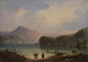 Scene ved innsjøen