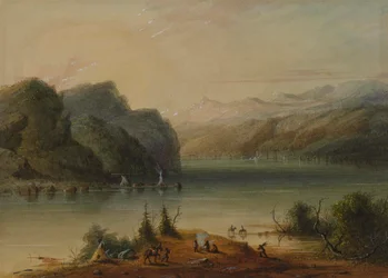Innsjølandskap – Wind River-fjellene