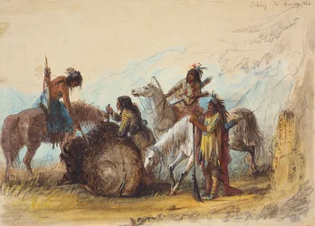 Taking the Hump Rib, ca. 1858 (blyant, akvarell og gouache på papir)