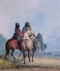Pelsjegere på vei til beverjakt, 1837