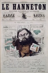 Gustave Courbet, forsideillustrasjon fra magasinet 