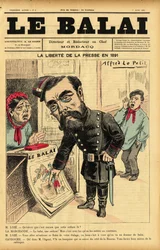Illustrasjon av Alfred Le Pepetit (1841-1909) for omslaget til Le Bai, nr. 6