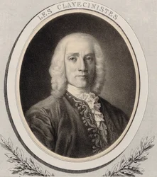 Portrett av komponisten Domenico Scarlatti 1685-1757, ca. 1850.